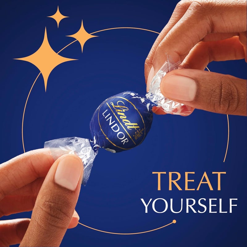Lindt LINDOR Dark Chocolate Truffles, 5.1 oz. Bag (6 Pack) - Image 5